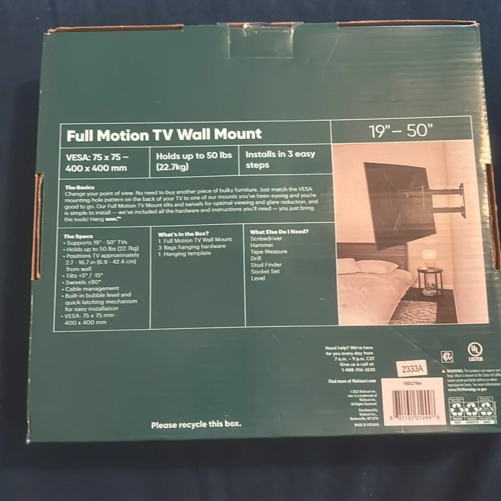 A brand new tv wall mount .it is full motion so that means it can move around